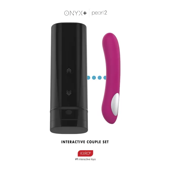 Kiiroo Onyx+ in Pearl 2 - komplet za pare masturbator in vibrator