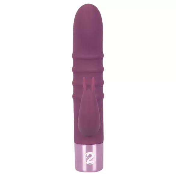 You2Toys - Rabbit Vibe - akumulatorski vibrator za točko G z nastavkom za klitoris (vijoličen)