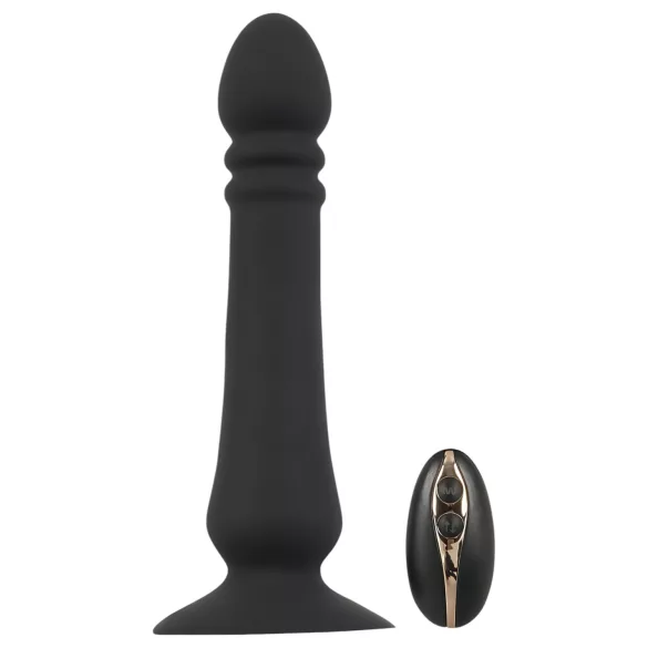 Black Velvets - vibrirajoči analni stimulator na polnjenje - črna