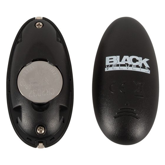 Black Velvet - analni vibrator z možnostjo polnjenja (črn)