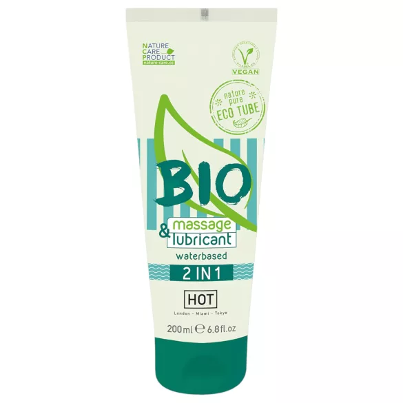 HOT Bio - lubrikant in masažni gel na vodni osnovi - 200 ml