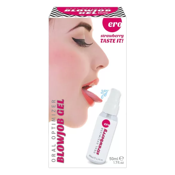 Blowjob Gel - oralni lubrikant gel - jagoda - 50 ml