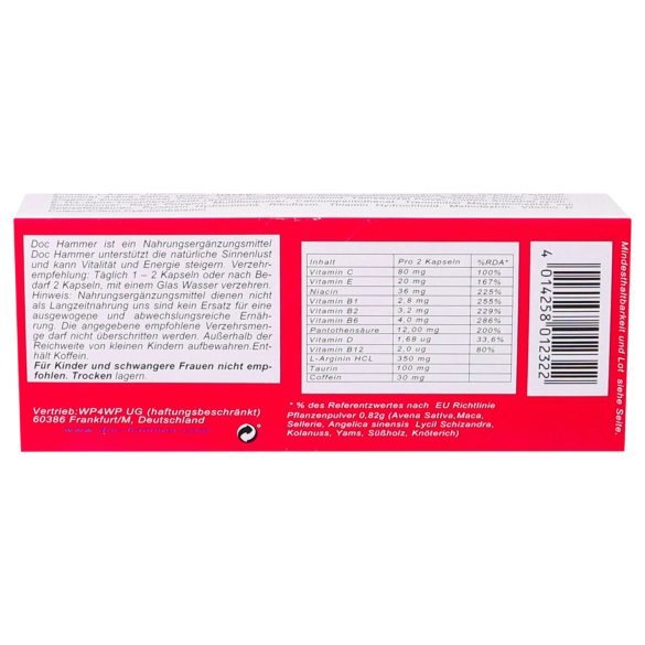 Doc Hammer - prehransko dopolnilo kapsule - unisex (24 kos)