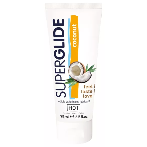 HOT Superglide - jedilno lubrikant kokos - 75 ml