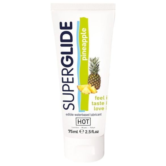 HOT Superglide - jedilno lubrikant gel - ananas - 75ml