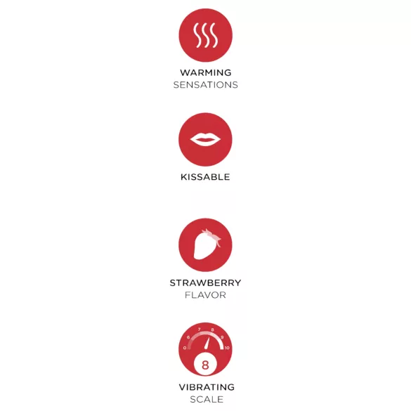 Orgie - tekoči vibrator z učinkom ogrevanja - jagoda - 15 ml