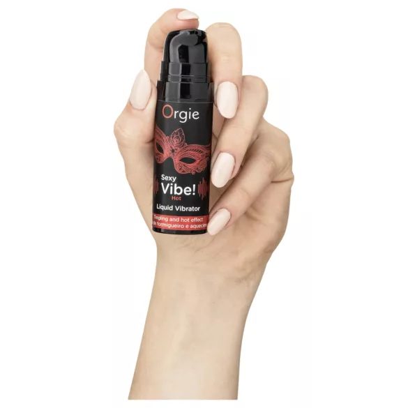 Orgie - tekoči vibrator z učinkom ogrevanja - jagoda - 15 ml