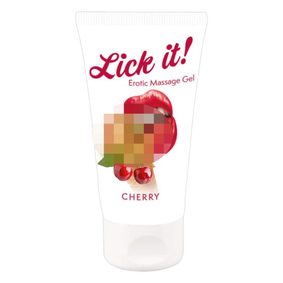 Lick it! - užitna lubrikanta 2v1 - češnja (50ml)