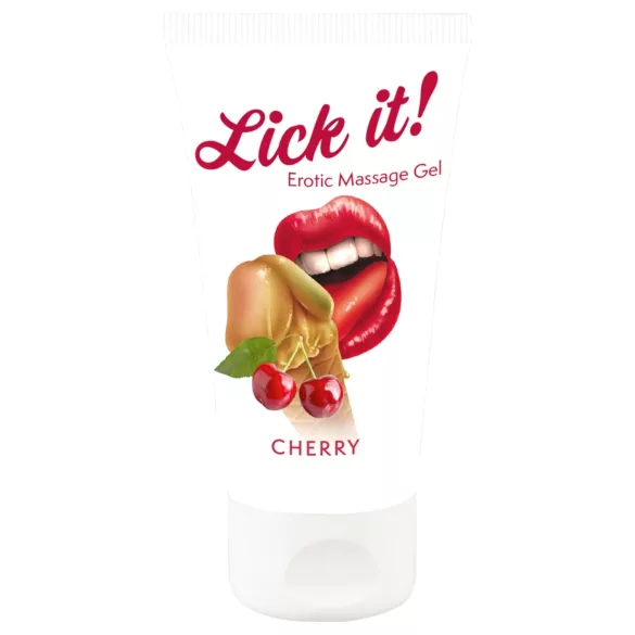 Lick it! - jedilno lubrikant gel 2v1 - češnja - 50ml