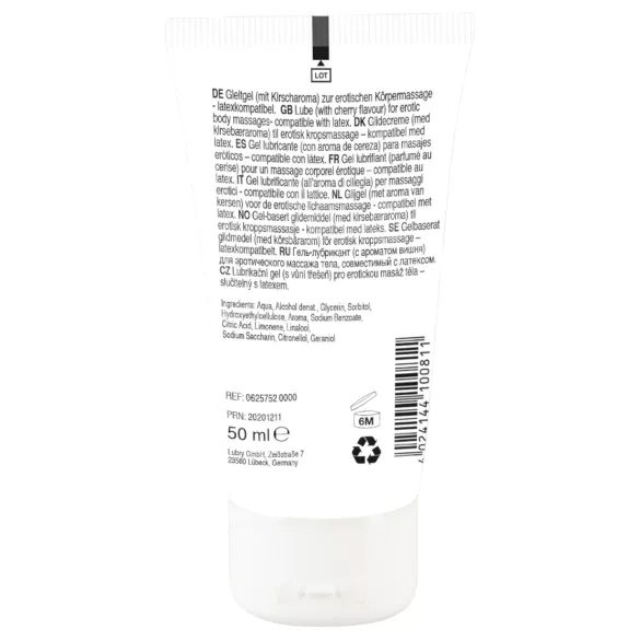 Lick it! - jedilno lubrikant gel 2v1 - češnja - 50ml