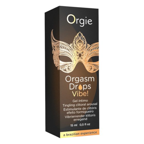 Orgie Orgasm Drops Vibe - mravljinčenje intimnega gela za ženske (15ml)