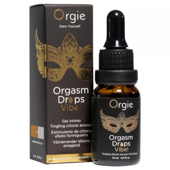 Orgie Orgasm Drops Vibe - ščemeč intimni gel za ženske (15 ml)