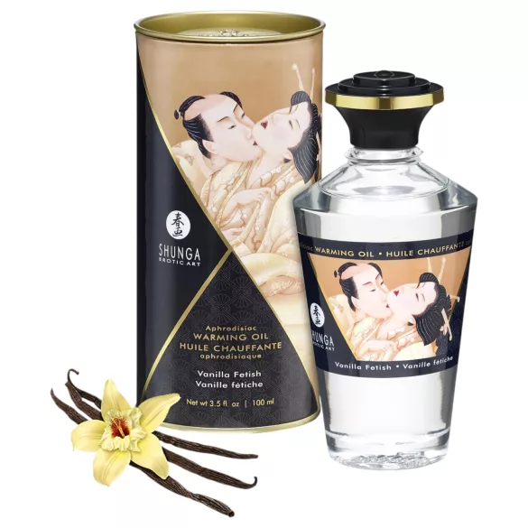 Shunga - masažno olje z učinkom gretja - vanilija - 100 ml