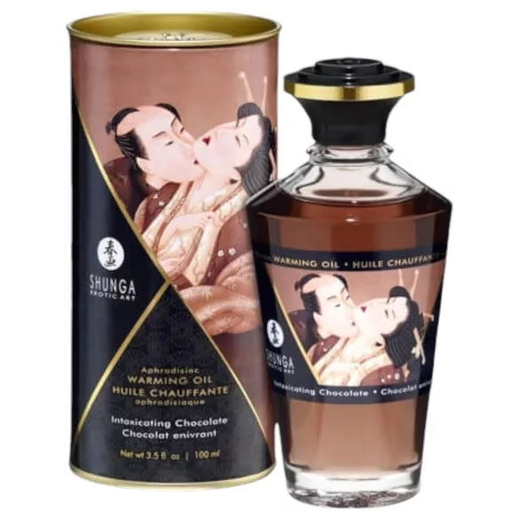 Shunga - masažno olje z grelnim učinkom - čokolada - 100 ml