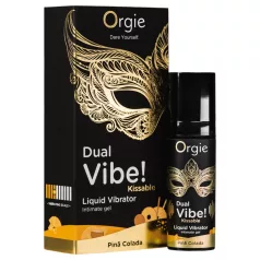 Orgie Dual Vibe - tekoči vibrator - pina colada - 15 ml