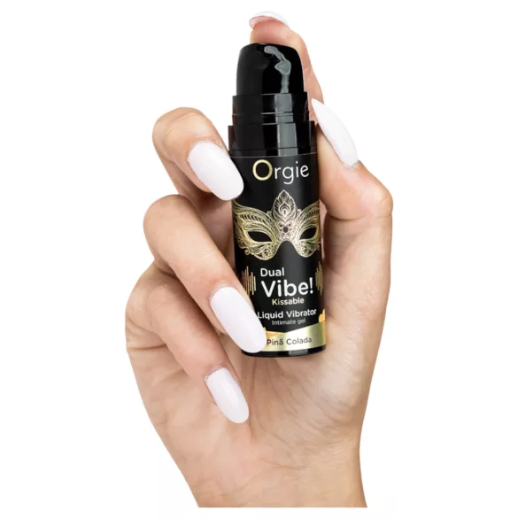Orgie Dual Vibe! - tekoči vibrator - Pinã Colada (15 ml)