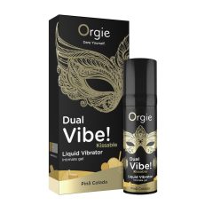 Orgie Dual Vibe! - tekoči vibrator - Pinã Colada (15ml)