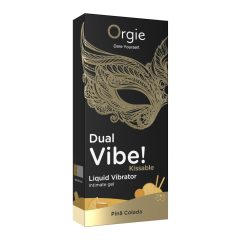 Orgie Dual Vibe! - tekoči vibrator - Pinã Colada (15ml)