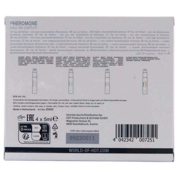 HOT LMTD - feromonski parfumi za ženske - komplet 4x5ml