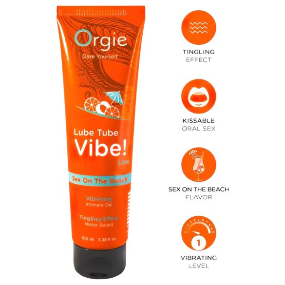 Orgie Lube Tube - vznemirljiv intimni gel - Sex on the Beach (100ml)