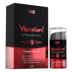 Intt Vibration! - tekoči vibrator - jagoda (15ml)