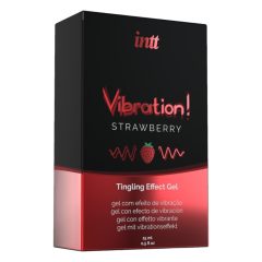 Intt Vibration! - tekoči vibrator - jagoda (15ml)
