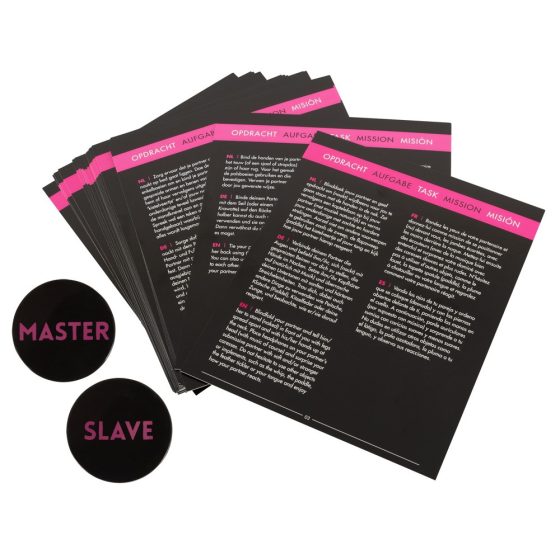 Master & Slave - Komplet za bondage igre (rjava in črna)