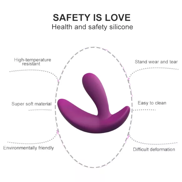 Cotoxo Saddle - vibrator za prostato na daljinsko upravljanje - vijoličen
