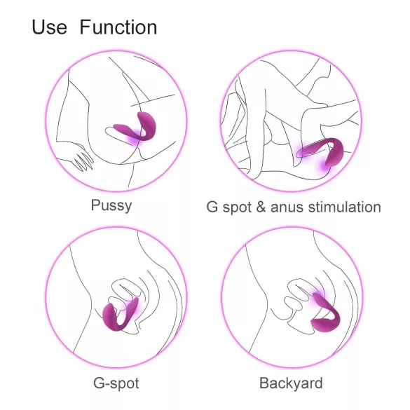 Cotoxo Cupid 2 - vibrator za pare na daljinsko upravljanje - vijoličen