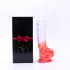 Sunfo - dildo s priseskom in modaži - 21 cm - prozorno rdeča