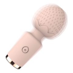   Sunfo Strawberry - vodoodporni mini masažni vibrator z možnostjo polnjenja (roza)