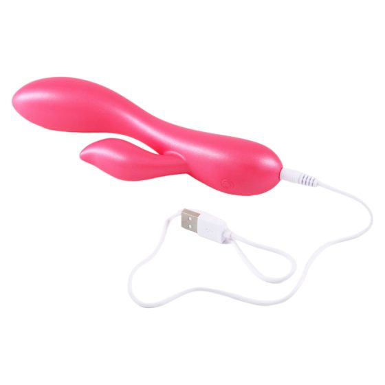 LP Jessica - pametni, vodoodporni vibrator z rogom (kovinsko roza)