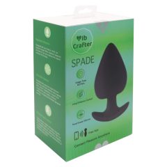   LP Spade - pametni, polnilni, vodoodporni analni vibrator (črn)