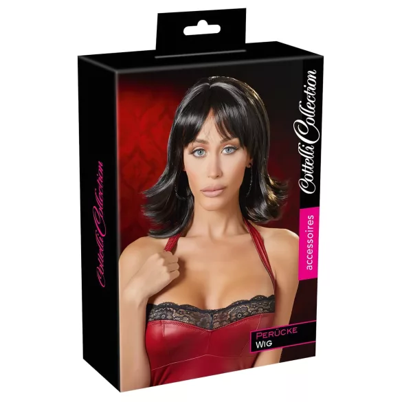 Cottelli - ženska lasulja - črna