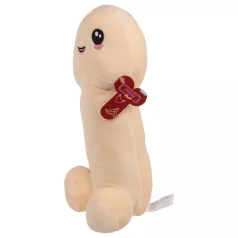 Plišasti penis - 30 cm - naravna barva