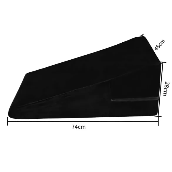 Desirel Magic Pillow - klinasti seks vzglavnik - velik (črn)