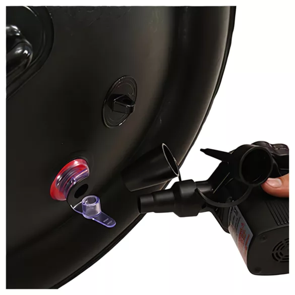 Magic Pillow - napihljiv BDSM seks naslon - z lisicami - velik rdeč