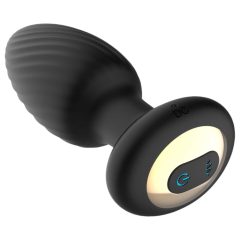   Funny Me 360 - Vodoodporen, radijsko voden analni vibrator z možnostjo polnjenja (črn)