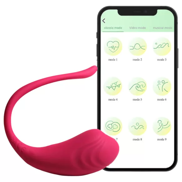 Funny Me - vibracijsko jajce za daljinsko upravljanje - polnilno - roza