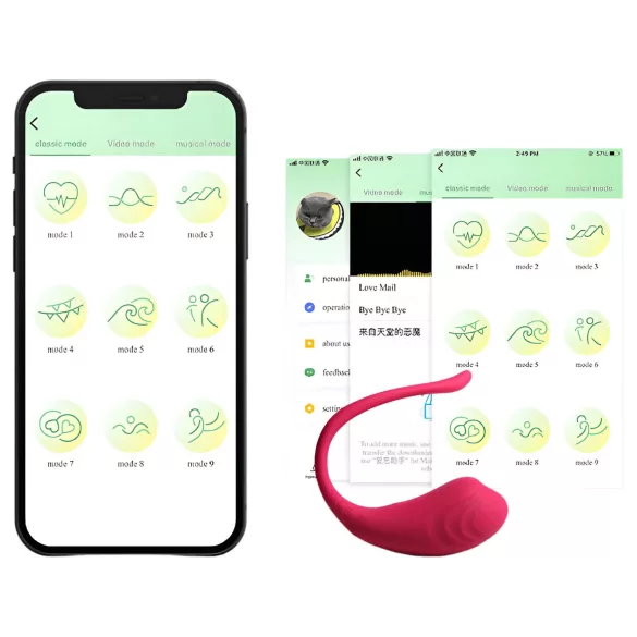 Funny Me - vibracijsko jajce za daljinsko upravljanje - polnilno - roza