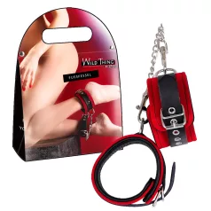 ZADO - rdeče usnjene gležnjevne manšete