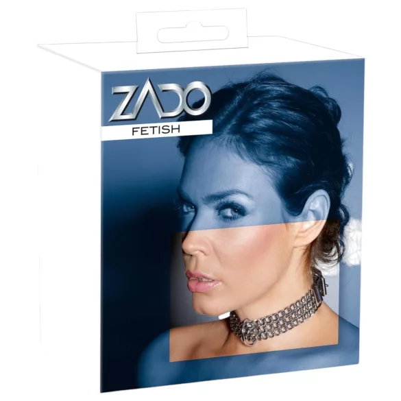 ZADO - ovratnica z verigo - srebrna