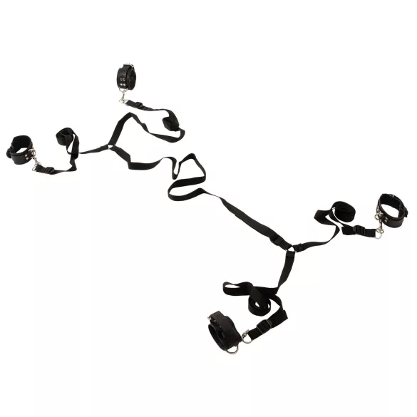 ZADO - komplet za vezanje na posteljo - usnje - črna