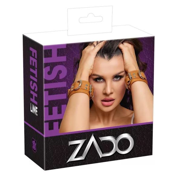 ZADO - usnjene zapestne lisice (rjave)