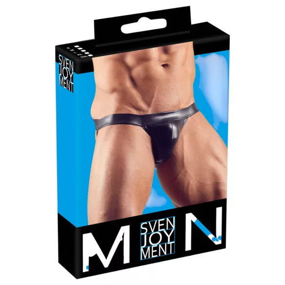 Svenjoyment - moške erotične tangice - sijoče - črna - M