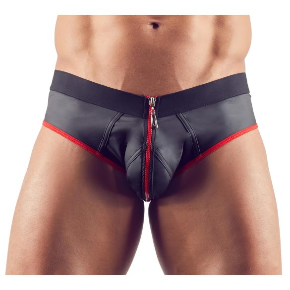 Svenjoyment - moške jockstrap spodnjice z odprtino - črna - L
