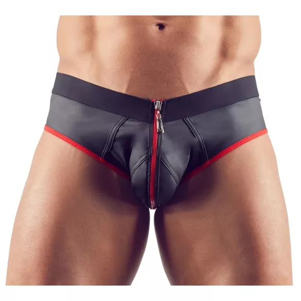 Svenjoyment - moške jockstrap spodnjice z odprtino - črna - XL