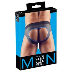   Svenjoyment - moške odprte spodnjice jockstrap - črna/modra