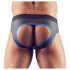 Svenjoyment - moške odprte spodnjice jockstrap - črna/modra
