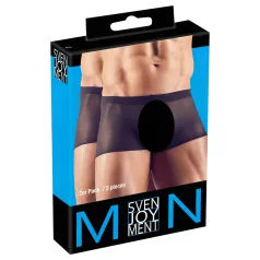 Svenjoyment - 2-delni črni prozorni komplet bokseric (S-L)